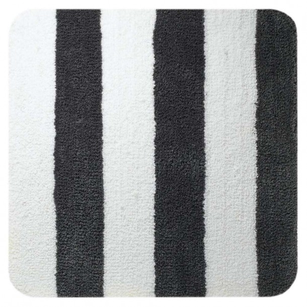 Ταπέτο Μπάνιου Polyester 60x60εκ. Linje Grey-White Sealskin 291656814