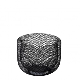 Καλάθι Μεταλλικό Μαύρο 20,5x16,5εκ. ESPIEL ATG107