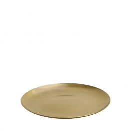 Πιάτο Ρηχό Ανοξείδωτο 18/10 Χρυσό Snow ESPIEL 19x19x1εκ. FEV212