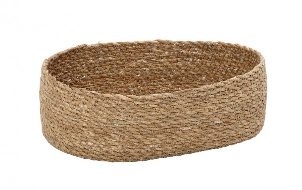 Ψωμιέρα Οβάλ Seagrass ESPIEL 26x16x8εκ. KAG313