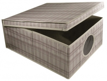 Κουτί Αποθήκευσης Polyester Tartan 48x36x19εκ. Ordinett 50-68030