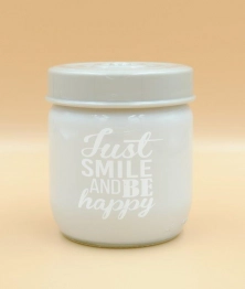 Δοχείο Κουζίνας Γυάλινο 425ml Just Smile Veltihome 21-14635 Grey