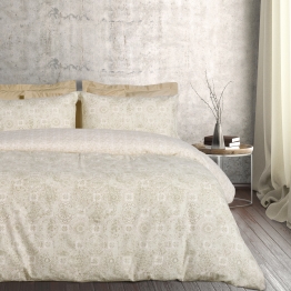 Σετ Σεντόνια Φανελένια Υπέρδιπλα 240x260εκ. Flannel Line 9640 Μπεζ-Taupe Das Home