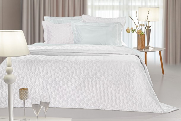Σετ Κουβερλί Microsatin King Size 240x250εκ. Honour White Guy Laroche