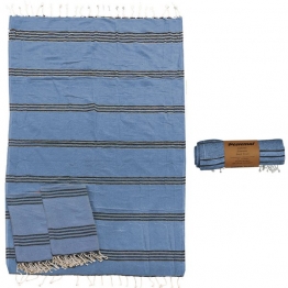 Πετσέτα Θαλάσσης Pestemal Βαμβακερή Blue 90x180εκ. SUMMER tiempo 42-2507
