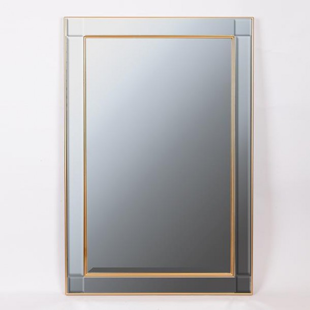 Καθρέπτης Τοίχου Polyresin Χρυσός 66x6x122εκ. ESTHETI 751-12029