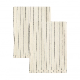 Σετ 2τμχ Πετσέτα Κουζίνας Βαμβακερή 50x70εκ. Yarn Εκρού Estia 01-36027