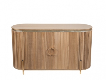 Μπουφές Ξύλινος-Μεταλλικός Natural-Χρυσός 120x40x75εκ. Zen Collection 25.47.52365