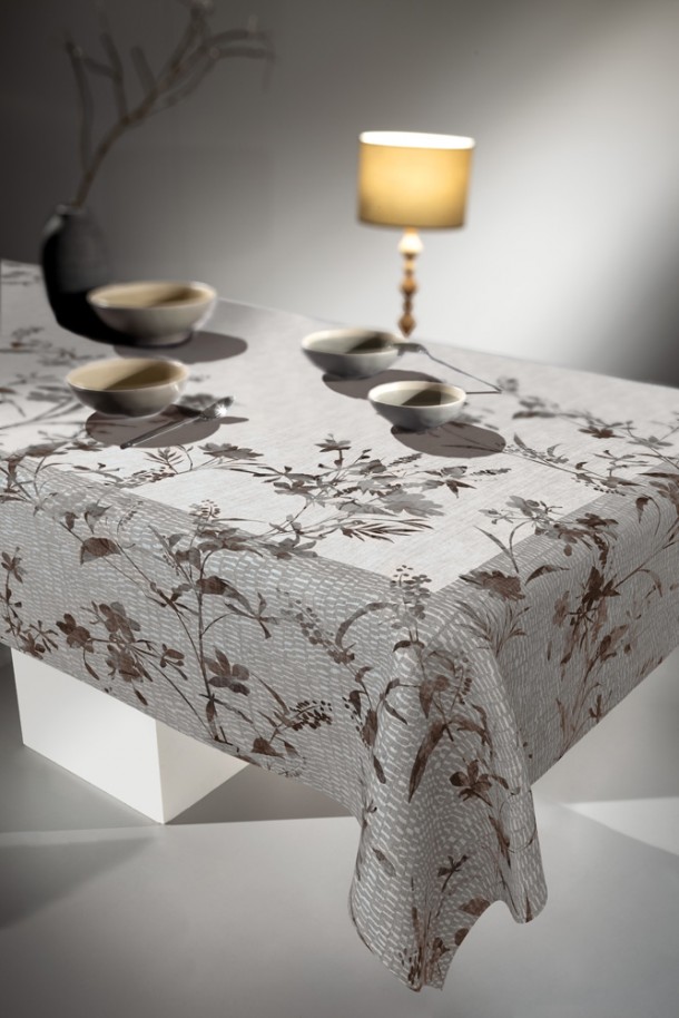 Τραπεζομάντηλο Polyester 145x220εκ. Αδιάβροχο Αλέκιαστο 1036 Stone Guy Laroche