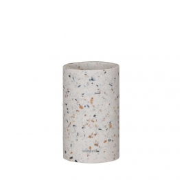 Ποτηροθήκη Κεραμική 7,5x7,5x12,3εκ. Blend Terrazo Sealskin 800034