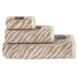 Πετσέτα Βαμβακερή Χεριών 30x50εκ. Loft 4092 Taupe-White Greenwich Polo Club