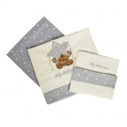 Σετ Σεντόνια Βαμβακερά Κούνιας 120x170εκ. Αστέρι 129 Dimcol