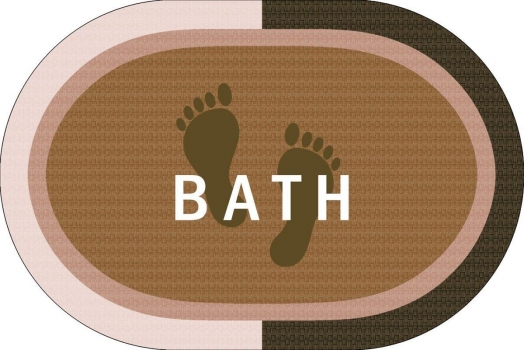 Ταπέτο Μπάνιου Αντιολισθητικό Polyester 50x70εκ. Bath Beige DimCol