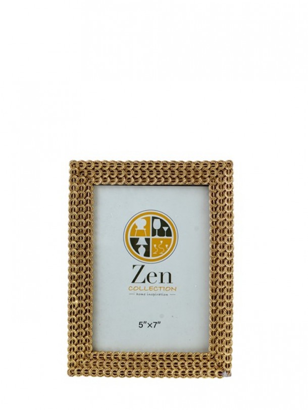 Κορνίζα Polyester Χρυσή Με Κυκλάκια 13x18εκ. Zen Collection 25.12.51489