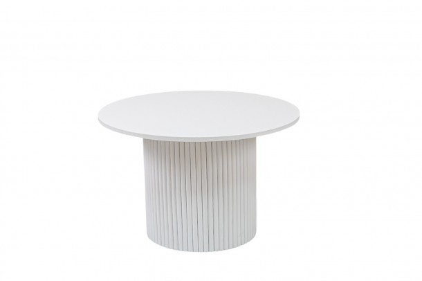Τραπεζάκι Στρογγυλό Λευκό 70x45εκ. Zen Collection 24.13.50252