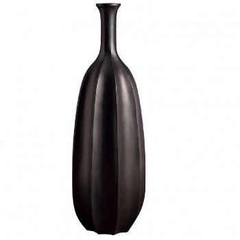 Επιδαπέδιο Βάζο Fiberclay Μαύρο ESPIEL 42x120εκ. LOF108