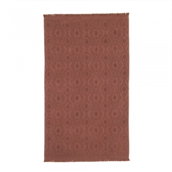 Πετσέτα Θαλάσσης Βαμβακερή Ζακάρ 90x180εκ. Cuba Apple-Brown Melinen 20000997
