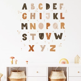 Αυτοκόλλητα Τοίχου Boho Alphabet 70x73εκ. Sipo SIP-WS63045