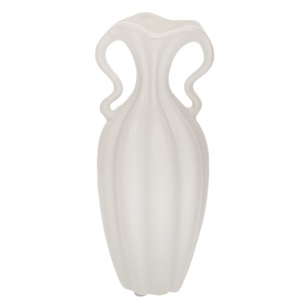 Βάζο Κεραμικό Λευκό 13x30εκ. iliadis 91527