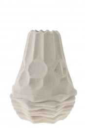Βάζο Κεραμικό Μπεζ 15,3x20,5εκ. Zen Collection 24.19.50014