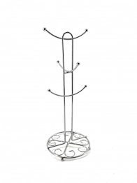 Βάση Για Κούπες Μεταλλική Ασημί Max Home 38εκ. XN00012009