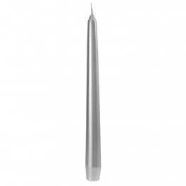 Κερί Βενετσιάνικο Σετ 12τμχ Ασημί iliadis 25εκ. 73634