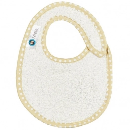 Σαλιάρα Βαμβακερή Μικρή Εκρού Πουά Μπεζ 18139