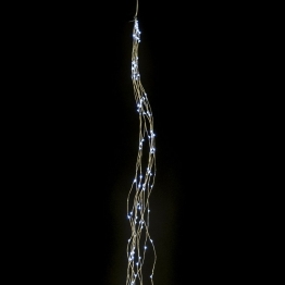 Λαμπάκια Μπαταρίας 250 Microled Καταρράκτης Με Πρόγραμμα Ψυχρό Λευκό Φως 2,5μ. iliadis 60541