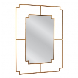 Καθρέπτης Τοίχου Μεταλλικός Χρυσός Bert ARTELIBRE 65x1,5x90εκ. 14790033