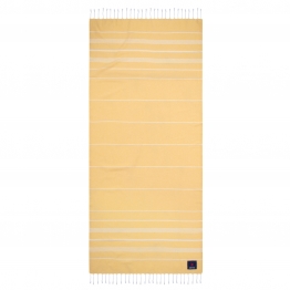 Πετσέτα Θαλάσσης-Παρεό Βαμβακερή 80x180εκ. Essential 3809 Κίτρινη Greenwich Polo Club