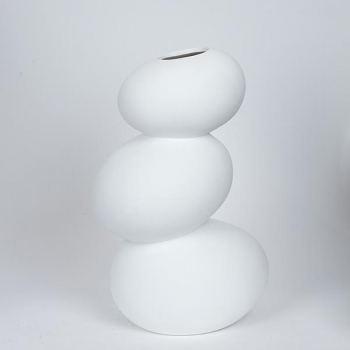 Βάζο Κεραμικό Λευκό 21x17x32,2εκ. ESTHETI 752-20404