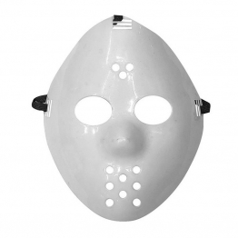 Μάσκα Τρελού Με Τρύπες Λευκή CARNAVAlista 3-2116