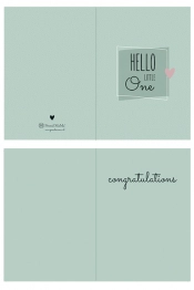 Ευχετήρια Κάρτα Γέννησης Blue-Mint Proud mama PM-602