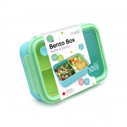 Φαγητοδοχείο Με Έως 3 Χωρίσματα Bento Lime-Mint-Blue 1250ml Melii MEL21950
