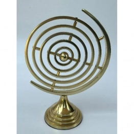 Διακοσμητική Επιτραπέζια Υδρόγειος Μεταλλική Χρυσή 33εκ. ESTHETI 819-00343