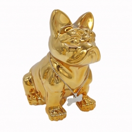 Διακοσμητικό Σκυλάκι Κεραμικό Χρυσό Art Et Lumiere 20,5x12,5x24εκ. 10503