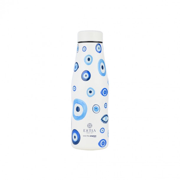 Θερμός-Μπουκάλι Ανοξείδωτο Flask Spirit Of Luck Save The Aegean Estia 500ml-7x7x22,3εκ. 01-31596