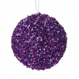 Μπάλα Polyfoam Μωβ Glitter 8εκ. iliadis 83502
