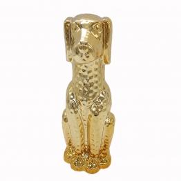 Διακοσμητικό Σκυλάκι Κεραμικό Χρυσό Art Et Lumiere 16,5x11,5x29,5εκ. 10524
