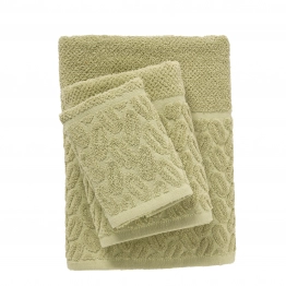 Σετ Πετσέτες 3τμχ Polycotton Best 0782 Λαδί Das Home