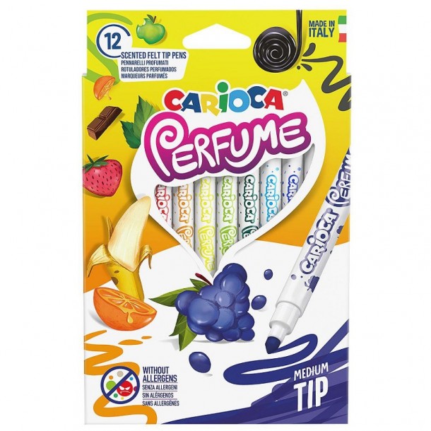 Μαρκαδόροι Αρωματικοί Σετ 12τμχ Perfume Carioca 60-823