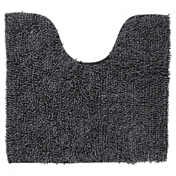 Ταπέτο Λεκάνης Chenille 55x60εκ. Misto Black Sealskin 294617019