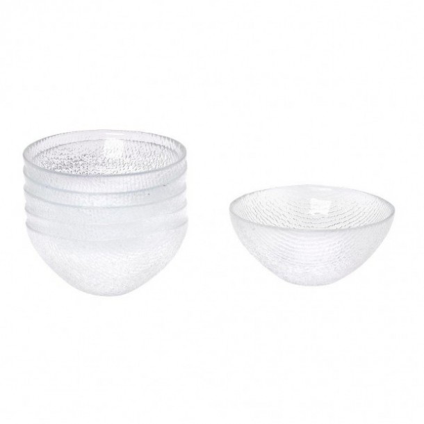 Μπωλ Παγωτού Σετ 6τμχ Γυάλινο 13εκ. Cotton Clear CRYSPO TRIO 80.214.23