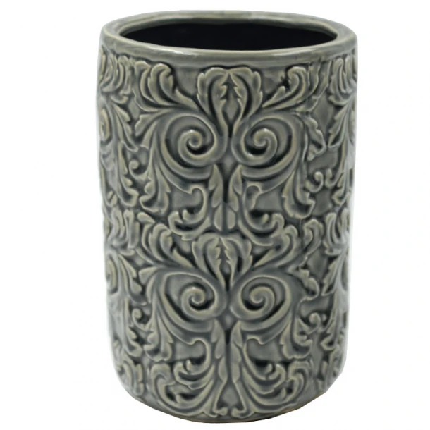 Βάζο Κεραμικό Γκρι Royal Art 21,5εκ. STA72232