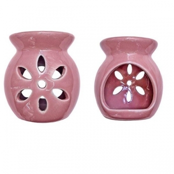 Αρωματιστής Κεραμικός Ροζ 8x8εκ. 24home 243012-5