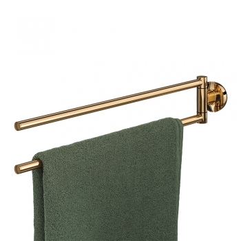 Κρεμάστρα Με Δύο Βραχίονες Cooper Polished Gold 45,9x5,2x7,9εκ. Tiger 800559