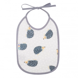 Σαλιάρα Αδιάβροχη Βαμβακερή με Δέσιμο για Βρέφη Σκαντζόχοιρος akuku A1664