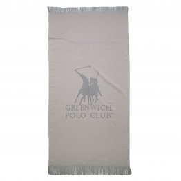 Πετσέτα Θαλάσσης Βαμβακερή 80x170εκ. Essential 3778 Γκρι Greenwich Polo Club