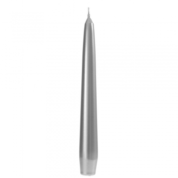 Κερί Βενετσιάνικο Σετ 12τμχ Ασημί 20εκ. iliadis 73636