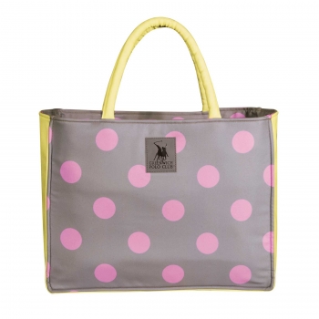 Τσάντα Θαλάσσης Polyester 46x36εκ. Essential 4069 Γκρι-Κίτρινο Greenwich Polo Club